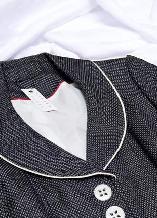 Брендовый стильный пиджак с карманами f&f этикетка3 фото