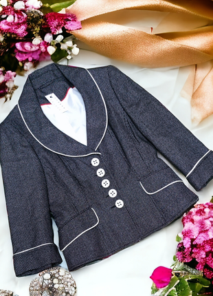 Брендовый стильный пиджак с карманами f&f этикетка2 фото