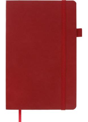 Книга записная buromax primo 125x195 мм 96 листов в клетку обложка из искусственной кожи бордовая2 фото