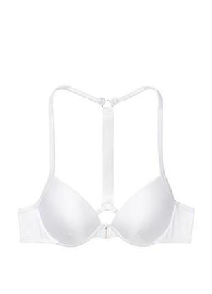 Купальний ліф victoria's secret shine strap full coverage push-up bikini top 85c білий