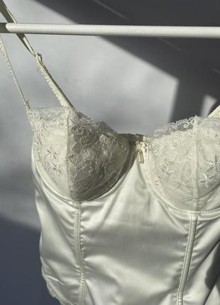 Вінтажний корсет ретро корсетний топ топик бюст’є спідня білизна майка корсетик