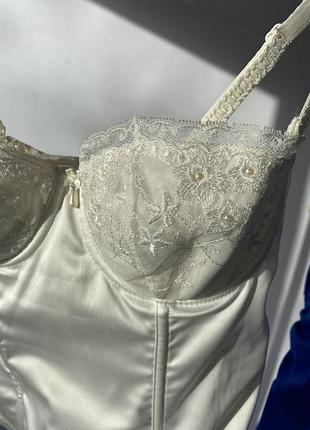 Вінтажний корсет ретро корсетний топ топик бюст’є спідня білизна майка корсетик