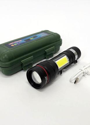 Ручний ліхтарик led bailong bl-520 t6 | тактичний ліхтар кишеньковий ліхтар з sp-927 usb заряджання4 фото