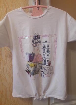 Стильна футболка дівчинці