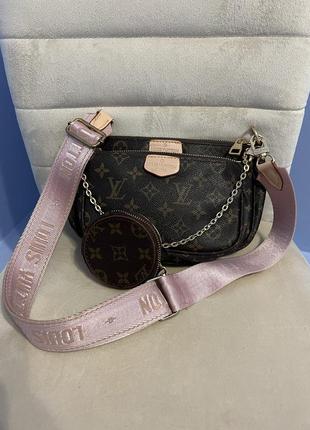 Женская сумка из эко-кожи луи виттон louis vuitton lv молодежная, брендовая сумка через плечо