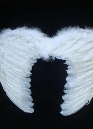 Крила ангела маленькі 45х35см білі1 фото