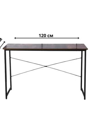 Стол письменный металлический лофт 120 см bonro bn-001,столы для компьютера, стол руководителя4 фото