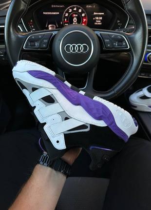 Брендове взуття adidas niteball white violet m2 фото