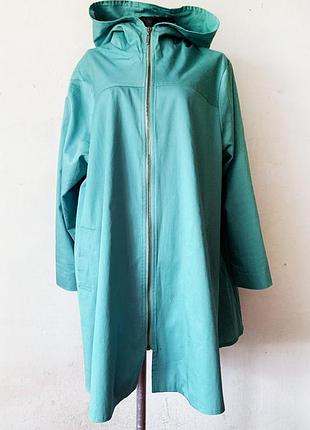 +м'ятно бірюзовий плащ бавовна niederberger швейцарія