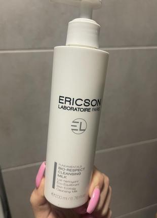 Зволожувальне очищувальне молочко для обличчя ericson laboratoire fundamentals moisturizing cleansing milk, 200 мл