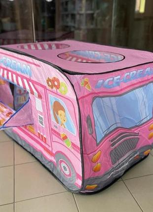 Ігрова палатка автобус фургончик з морозивом для дівчинки4 фото