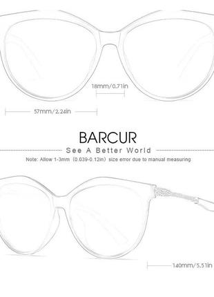 Брендовые женские очки barcur поляризованные м00315 фото