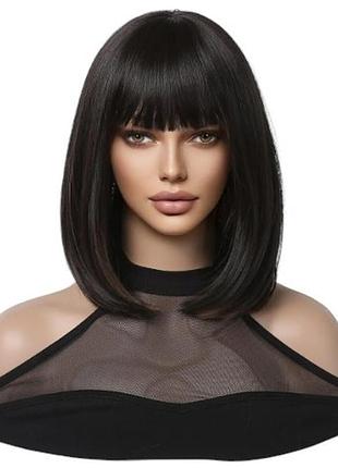 Перука cleopatra шоколад з меліруванням подовжене каре, термоволокно dc1107-1