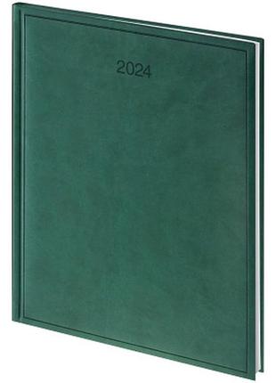Еженедельник brunnen датированный 2024 torino бюро a4 21x26 см 76 страниц зеленый (73-761 38 504)2 фото