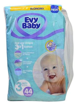 Підгузники дитячі evy baby №3 5-9кг 44шт