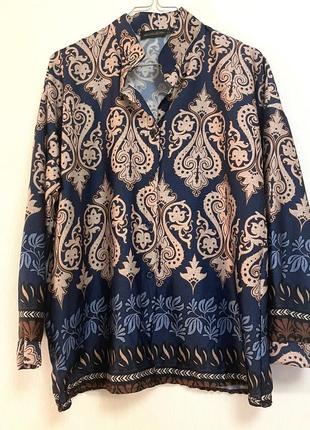 Стильна жіноча рубашка блуза new collection італія принт вензеля