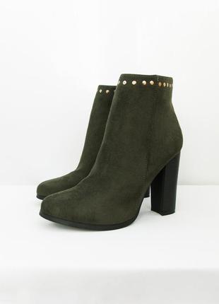 Ботильйони кольору хакі, весна, демісезон, бренд koi footwear