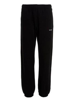 Спортивные штаны off-white wave outline diag slim sweatpants in black1 фото