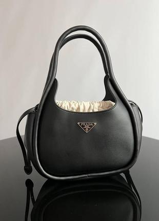 Женская сумка prada mini прада маленькая сумка на плечо красивая, легкая сумка из эко-кожи2 фото