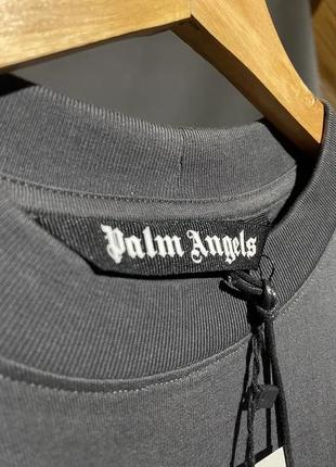 Футболка palm angels black smiley edition burning head t-shirt4 фото