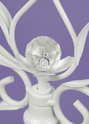 Підсвічник на 3 свічки з кристалами (50 см.) (2011-007)3 фото