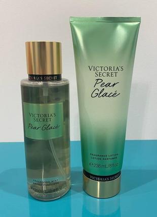 Набір спрей та лосьйон victoria's secret pear glace