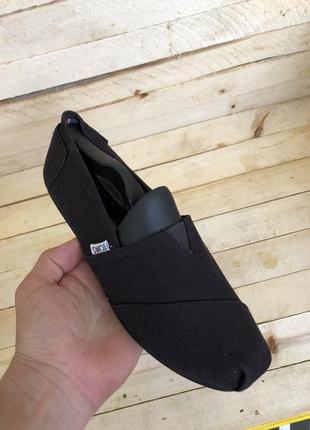 Черные кеды мокасины toms1 фото