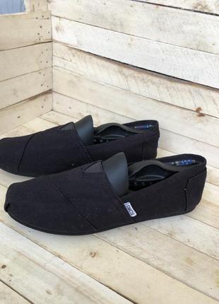 Черные кеды мокасины toms2 фото