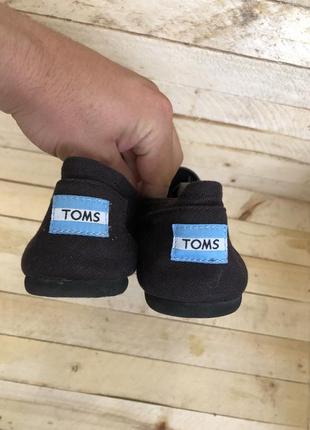 Черные кеды мокасины toms8 фото