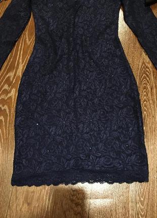 Нарядное гипюровое ажурное кружевное платье с открытой спинкой gepur8 фото