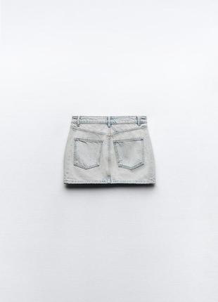 Джинсовая мини-юбка trf5 фото