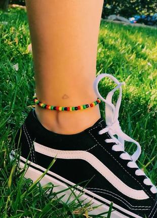 Браслет из бисера радуга