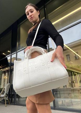 Жіноча сумка marc jacobs mj марк джейкобс tote велика сумка шопер на плече легка сумка з екошкіри2 фото