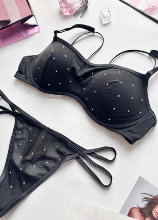 Комплект victoria’s secret набор набор белье виктория секрет белье виктория сикрет бра бюст топ лифчик бюстгальтер
