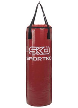 Мішок боксерський циліндр ремінне кріплення еліт sportko mp-1 висота 110 см кольору в асортименті7 фото