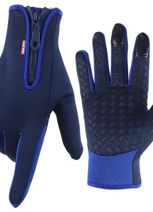 Зимові неопренові рукавички сенсорні флісові