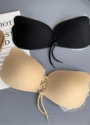 Бюстгальтер-невидимка "fly bra" чёрный чашка с