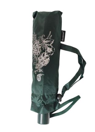 Женский зеленый зонт полуавтомат с проявляющимся рисунком2 фото
