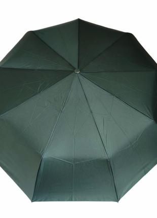 Женский зеленый зонт полуавтомат с проявляющимся рисунком7 фото