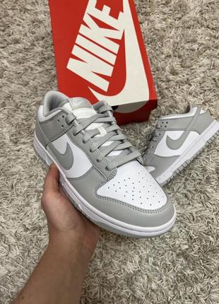 Кросівки price nike dunk low grey fog grey/white dd1391-103