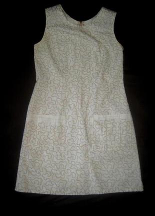 Льняное платье с вышивкой1 фото