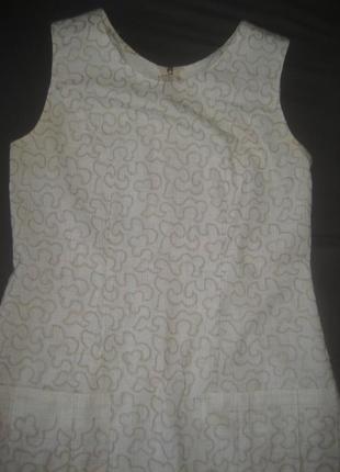 Льняное платье с вышивкой3 фото