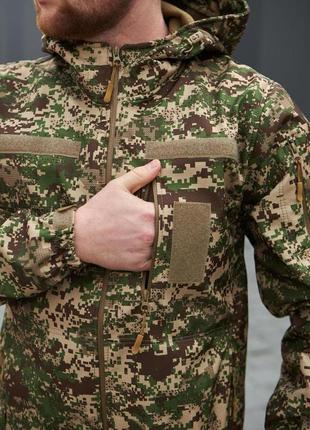 Куртка демісезонна soft shell хижак ak military5 фото