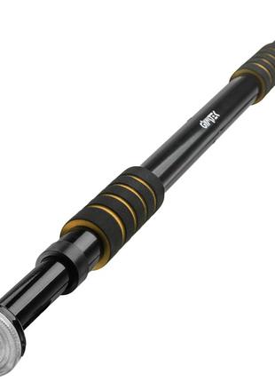 Турнік для підтягувань розсувний gymtek 63-100см black-yellow