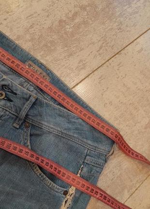 Стильні брендві джинси ажурна вставка2 фото