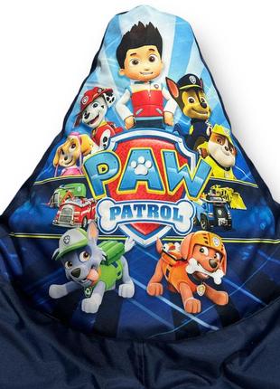 Синий кресло мешок груша детский щенячий патруль 90х60 paw patrol3 фото