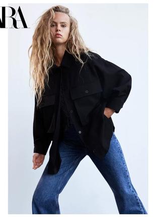 Рубашка пальто zara🖤 размер xs