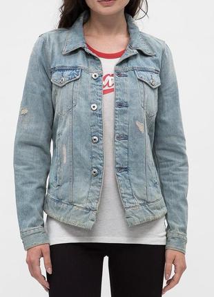 Нова джинсова куртка g-star raw w 3301 distressed denim jacket blue джинсовка