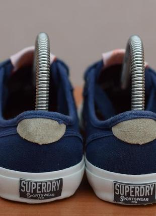 Синие кеды, кроссовки superdry, 38 размер. оригинал5 фото