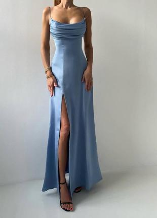 2 цвета! нежный сарафан, платье с цветочным принтом с разрезами на юбке, с вырезом и...